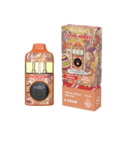 Flying Horse THC-A 9gr Live Resin Disposable Vape - Fruity pebbles sativa + Pink panties Indica
